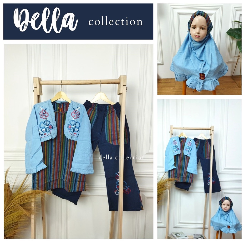 PROMO CUCI GUDANG | baju muslim anak Keke Anak Perempuan (Size 9)