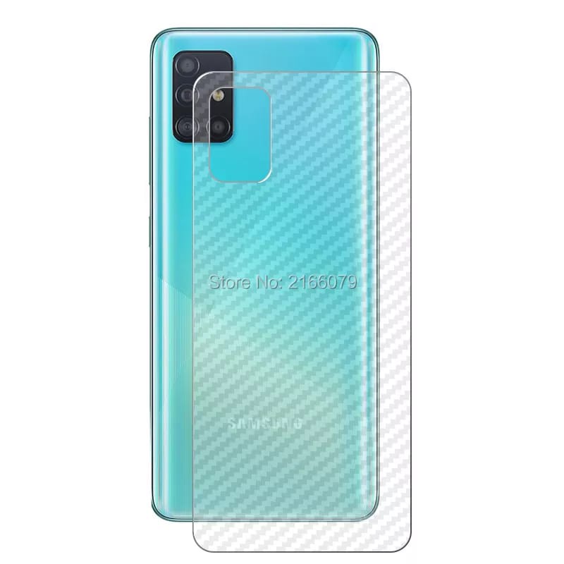 Garskin Carbon Samsung A51 / m51  2020 Anti Gores Pelindung Belakang Hp Samsung GAlaxy A51