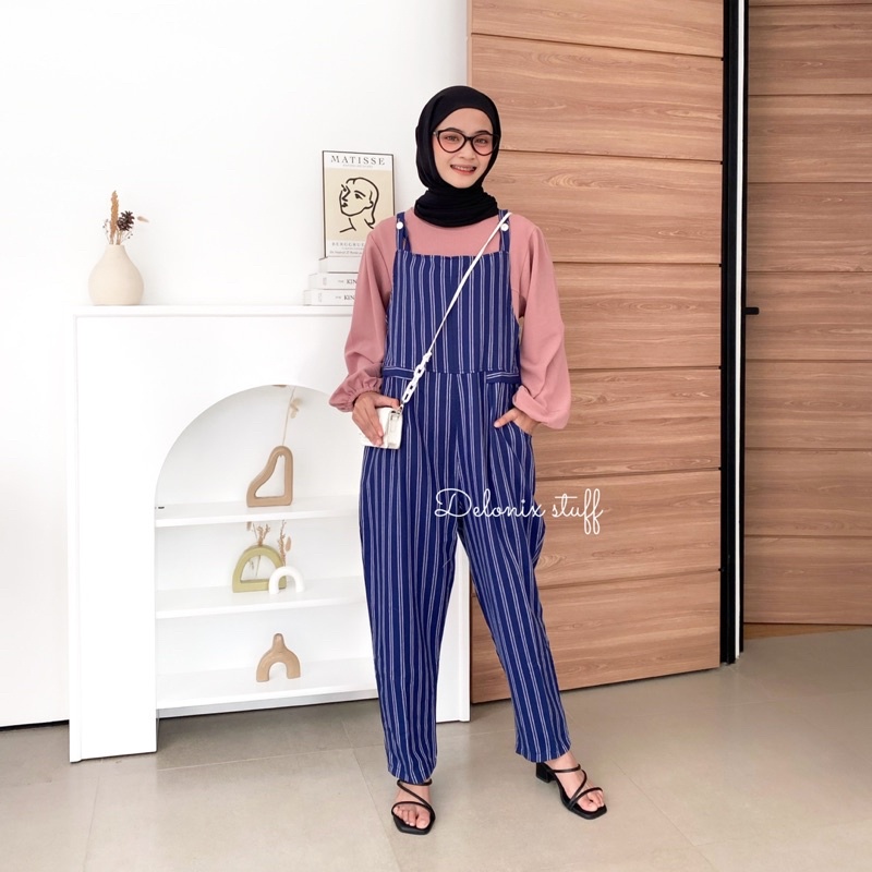 Lexy stripe jumpsuit