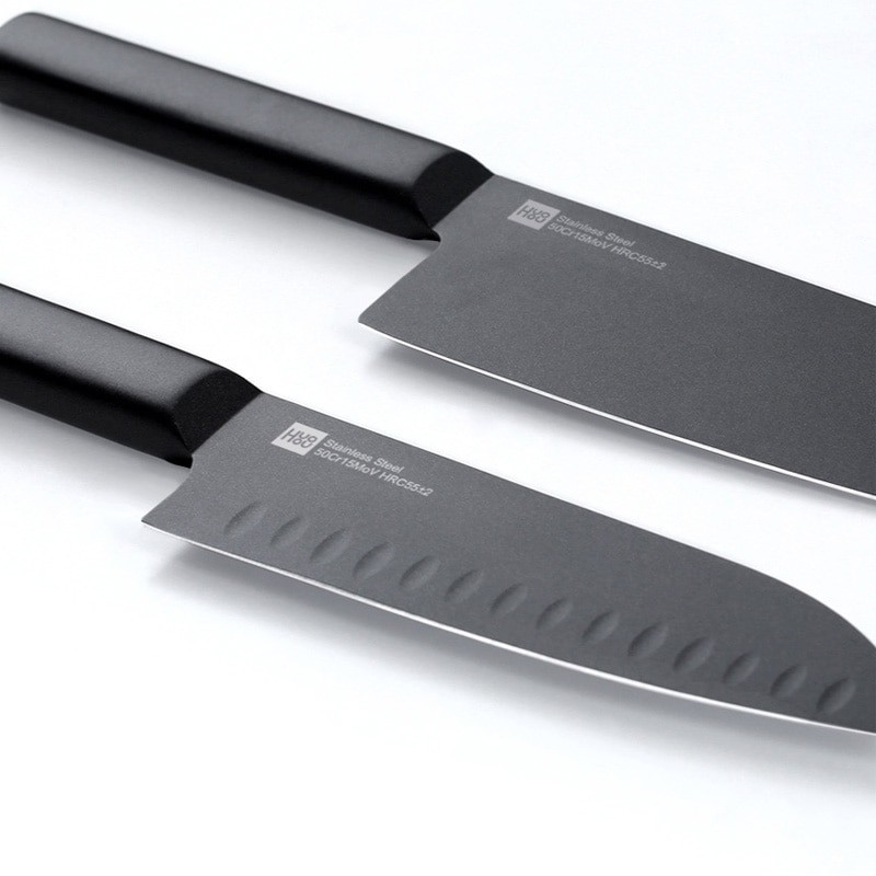 Xiaomi Mijia Huohou Pisau Dapur Tajam Kitchen Knife 2 pcs - Termurah