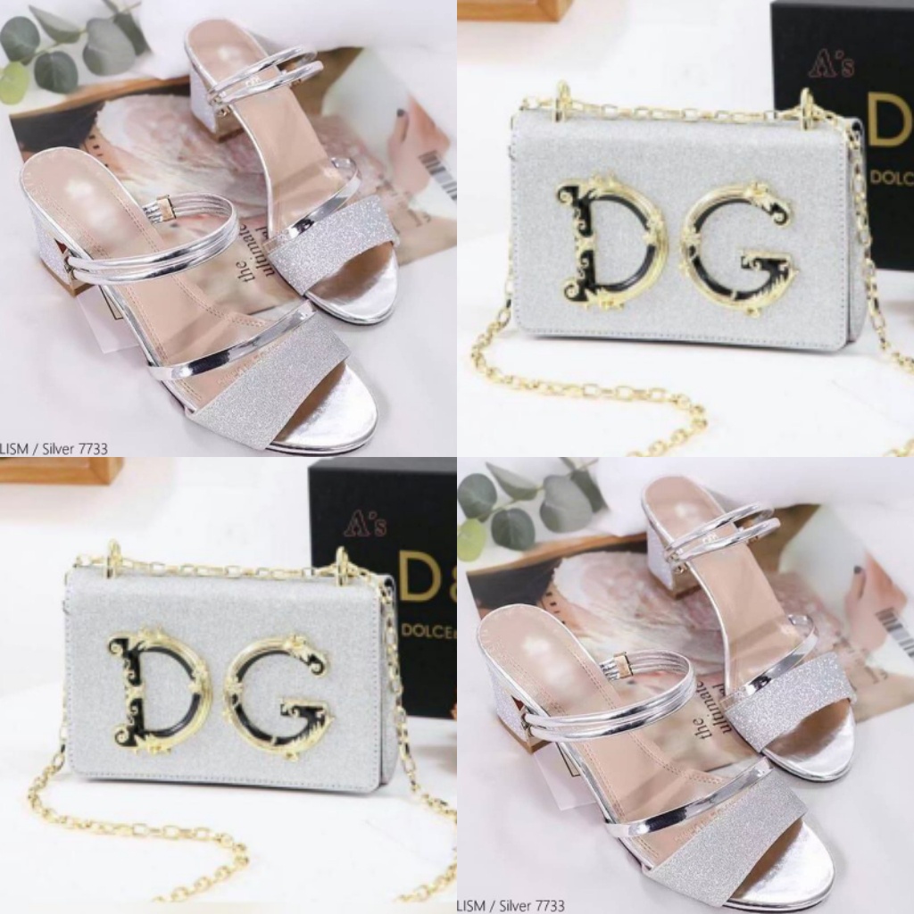 set combo sandal  dan tas wanita