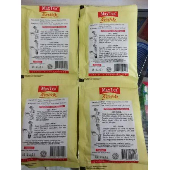 

YFN Teh Tarik Max Tea sachet 25gr [RENCENG]✴☯ (Serba Murah)