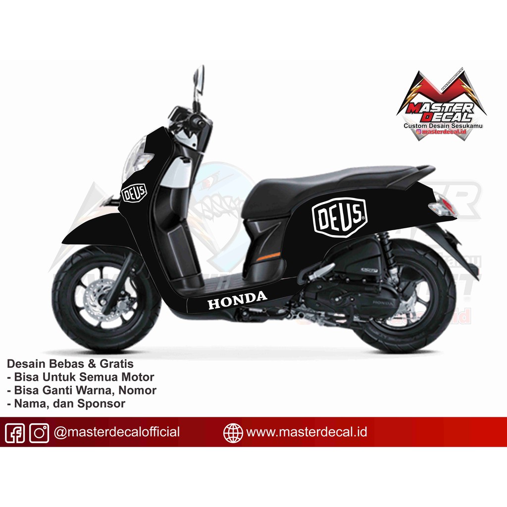 Stiker Deus Scoopy Bahan Oracal