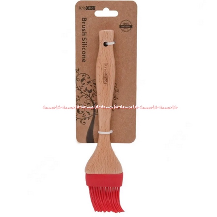 Krischef Brush Silicone Kuas Oles Kue Bumbu Dapur Bahan Plastik Warna Merah Red Kris Chef