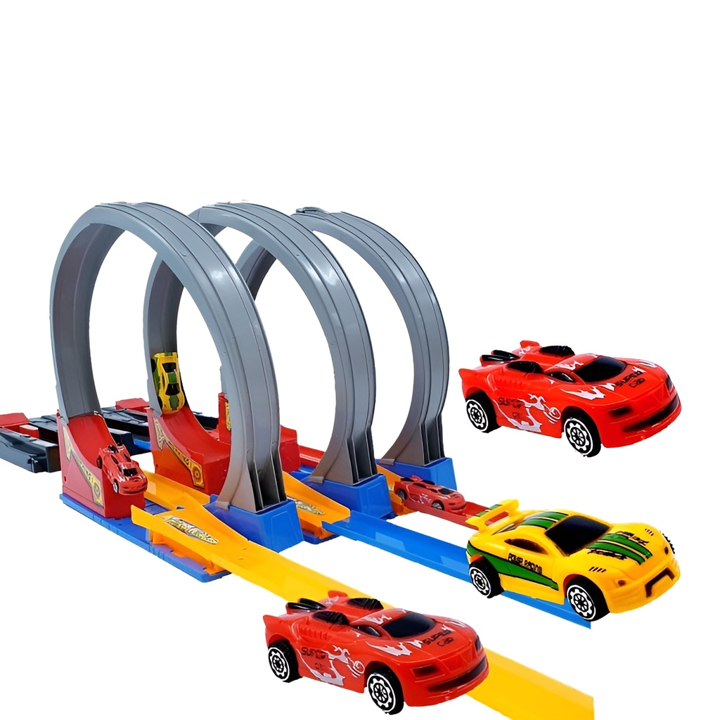 Diecast Track Racing | Jalanan Hot Wheels | Mainan Anak Laki Laki Jalur Track Hot Wheels | Lintasan Hotwheels