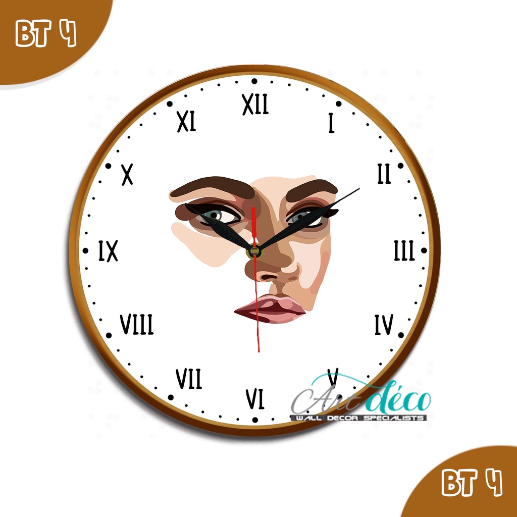 JAM DINDING KAYU / SWEEP MOVEMENT / JAM DINDING AESTHETIC / JAM DINDING ARTISTIK / JAM DINDING MINIM