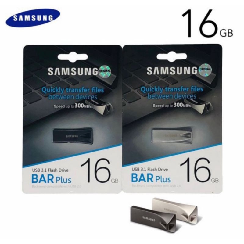 Flashdisk Samsung 16 GB USB 3.1 Original 100% Stainless Flash Drive