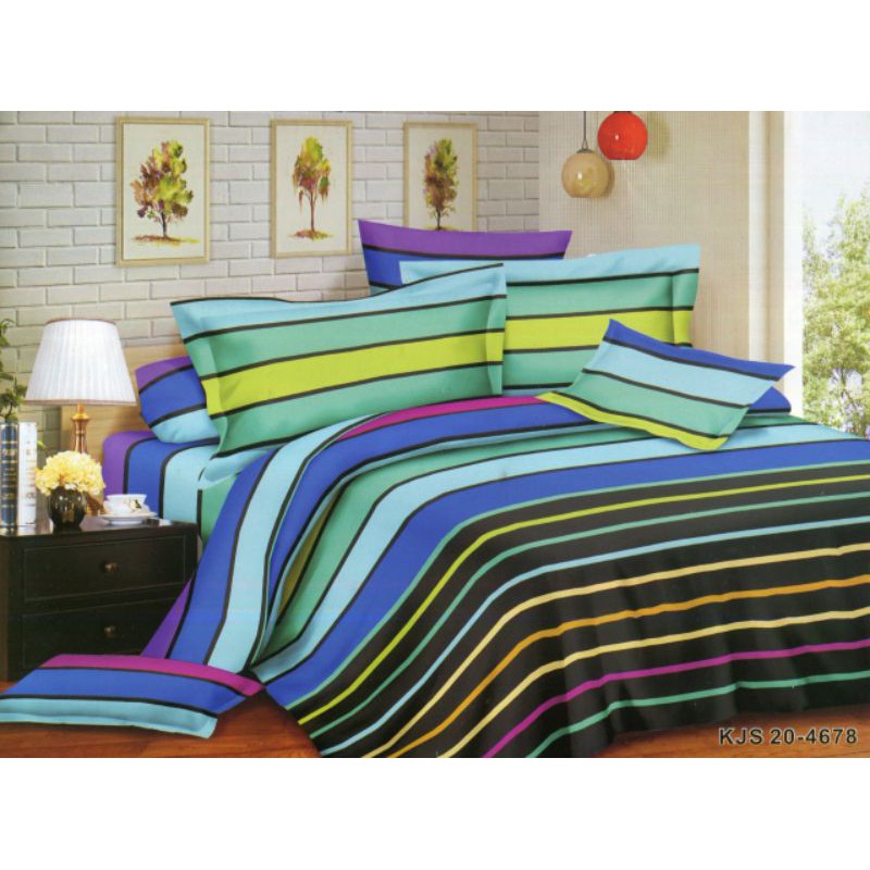 Sprei Hijau Rainbow