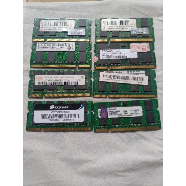 ram laptop/notebook DDR2 2gb/1gb