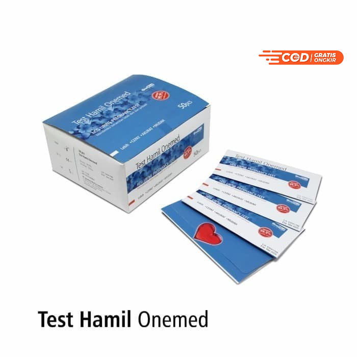 Test Pack Kehamilan Instan Hcg Onemed  Alat Tes kehamilan  Test pack OneMed  Test Strip OneMed (isi 50)