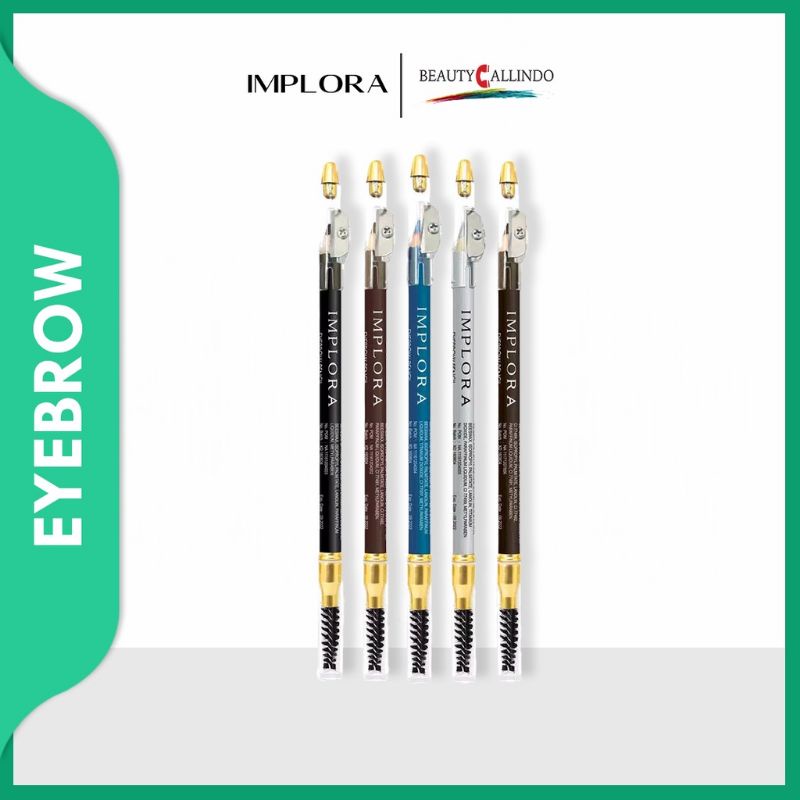 [BPOM] IMPLORA Eyebrow Pencil 2.5g | Soft Brow | Eye Pensil Alis Serut Rautan