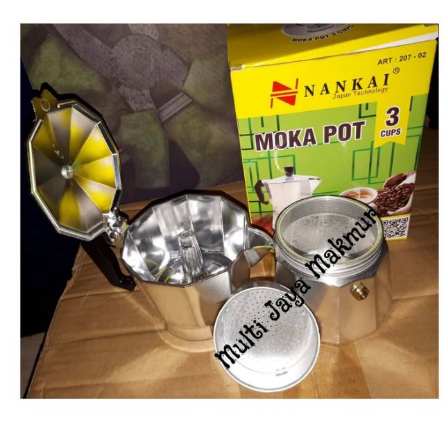 MOKA POT 3CUP/ EKSPRESSO MAKER/ TEKO KOPI 150ML