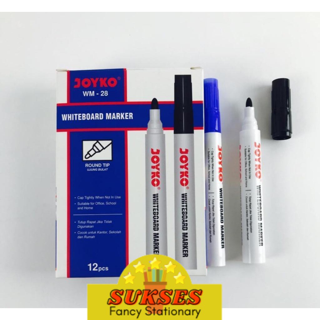 

Joyko Whiteboard Marker Spidol Papan Putih Wm 28 - 30