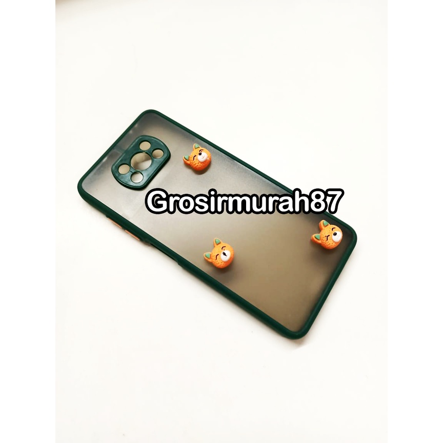 candy macaron softcase case tebal kondom hp Poco x3 Pink maroon kuning hitam navy
