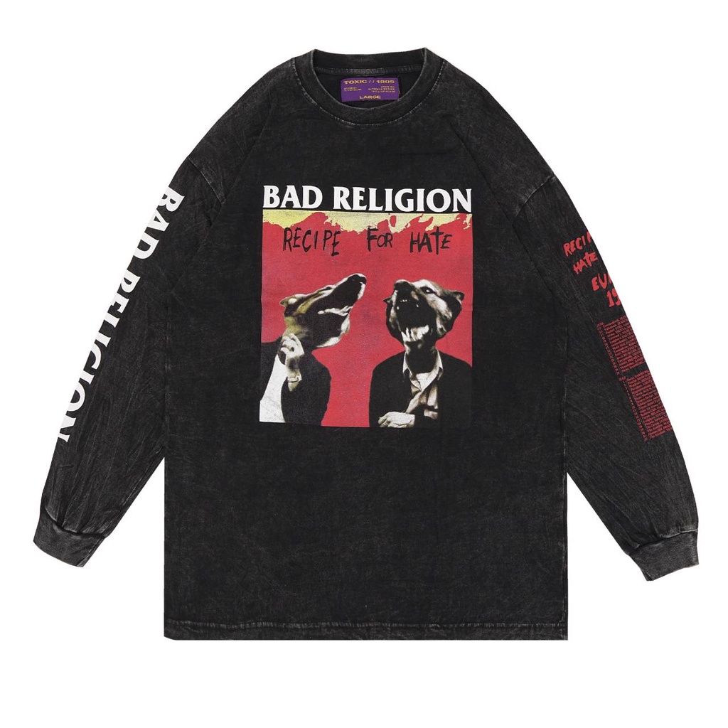 SWEATER CREWNECK WASHED BAD RELIGION JAKET