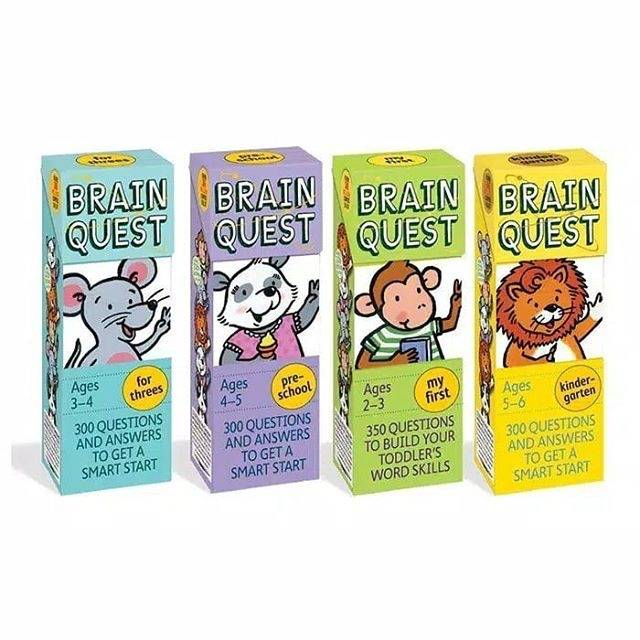 brain quest card cards kartu interaksi anak bayi balita flash dr toy