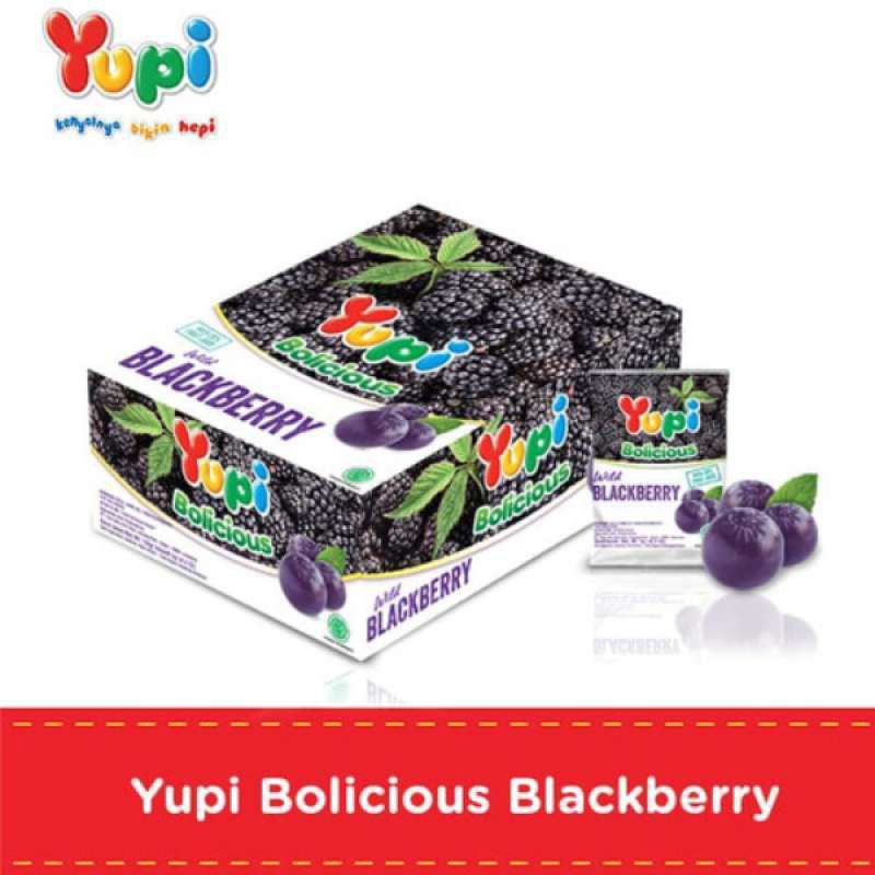 

YUPI BOLICIOUS BLACKBERRY 1BOX ISI 24PCS X 5GRAM