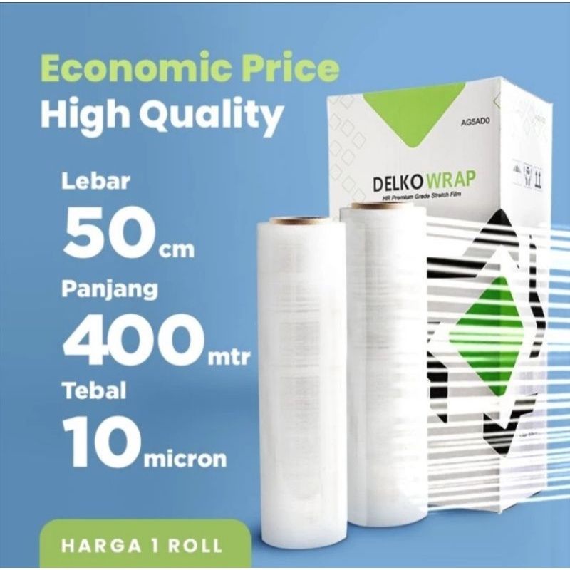 Plastik Wrapping Barang Stretch Film 50cm Delkochoice