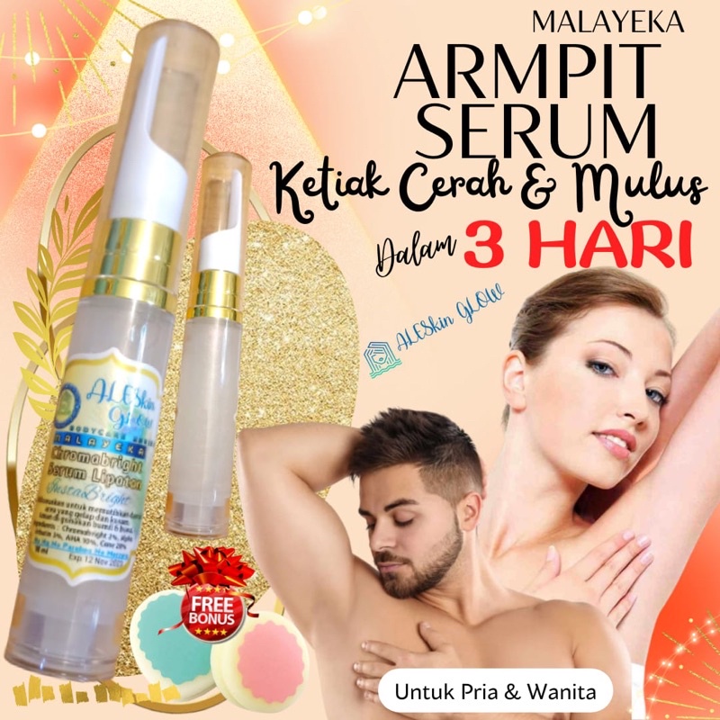 Pemutih Ketiak Ampuh Armpit Whitening Serum by Aleskin Glow