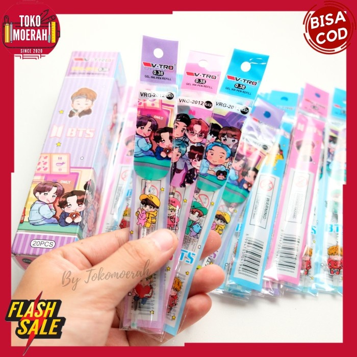 

Mantap Isi Tinta Pen Gel Refill Tinta Pulpen Gel Lucu Unik Imut 1 Set 20Pcs Diskon