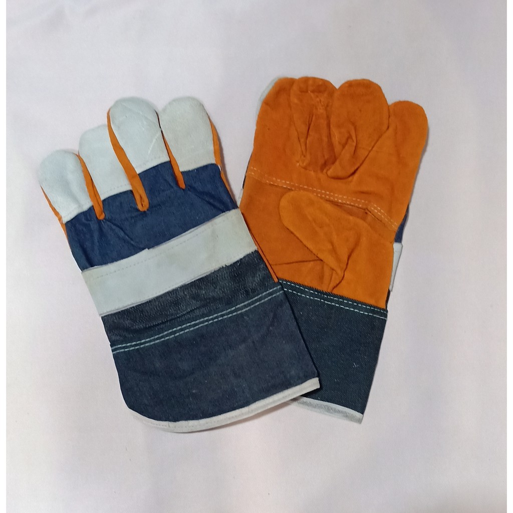 SARUNG TANGAN LAS KOMBINASI CRUSTING WELDING GLOVE KWL CRUSTING/sarung tangan las kombinasi murah