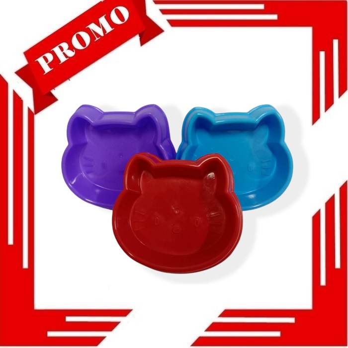 SUPER PROMO Pet Bowl Single - Tempat Makan Bentuk Hello Kitty