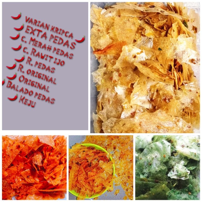 

4eh Keripik Beling Keripik Kaca Rasa Rumput Laut Pedas Gurih - Asin Pedas, 1.Kg 60Jhh