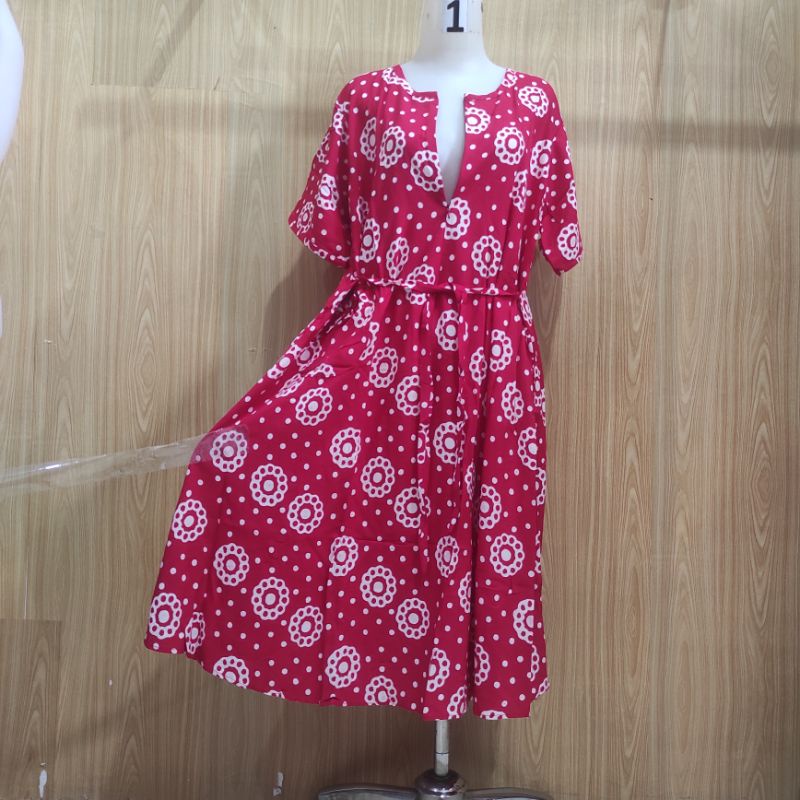 Batik Qonita Daster Rosita Saku Sleting Motif Halus 2-Motif 9