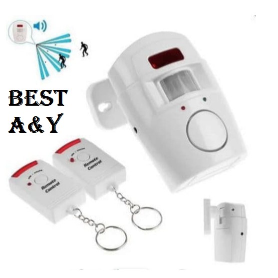 BEL RUMAH anti maling ALARM SENSOR GERAK 2 remote control Alarm