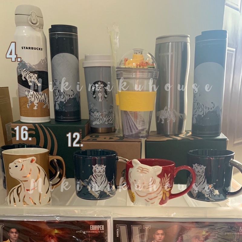 STARBUCKS 2022 KOREA CNY EDITION TUMBLER KOREAN TAHUN TIGER MACAN YEAR OF TIGER TUMBLR
