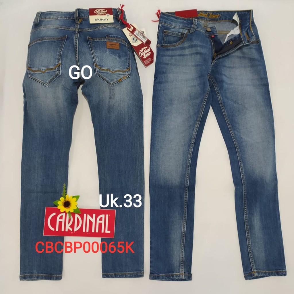 gof 33 CARDINAL CBCBP Celana Panjang Jeans Pria Pencil Stretch Slimfit Super Skinny Sobek Bermuda