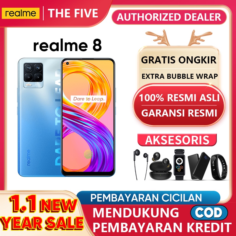 hp realme 8 128gb resmi/realme 8 pro 8 128gb SuperAMOLED,64MP AI Quad Camera,HelioG95 Garansi resmi-realme 8 pro/blue