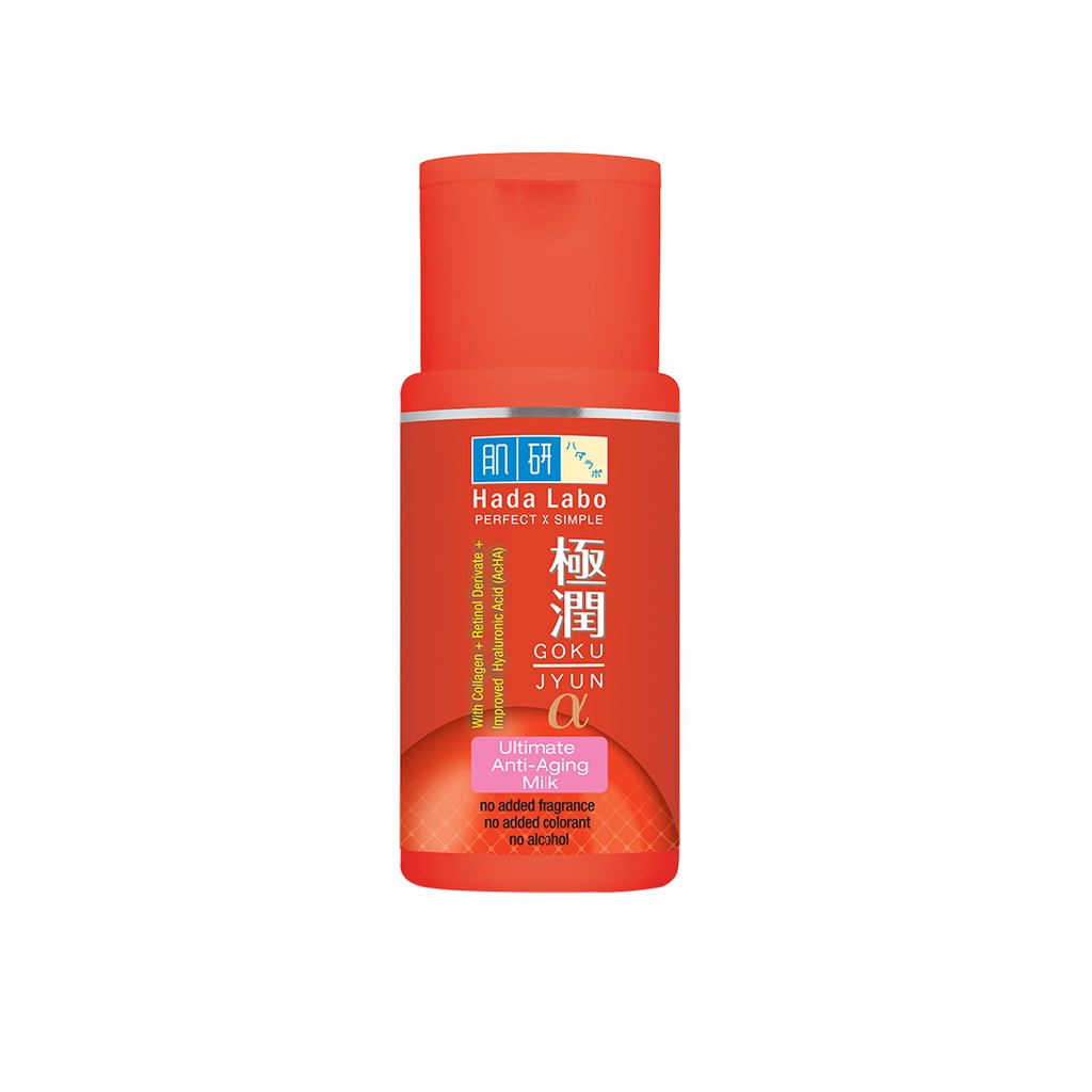 Hada Labo Gokujyun Alpha Ultimate Anti Aging Milk /lotion/toner/Starter pack/Alfa Premium