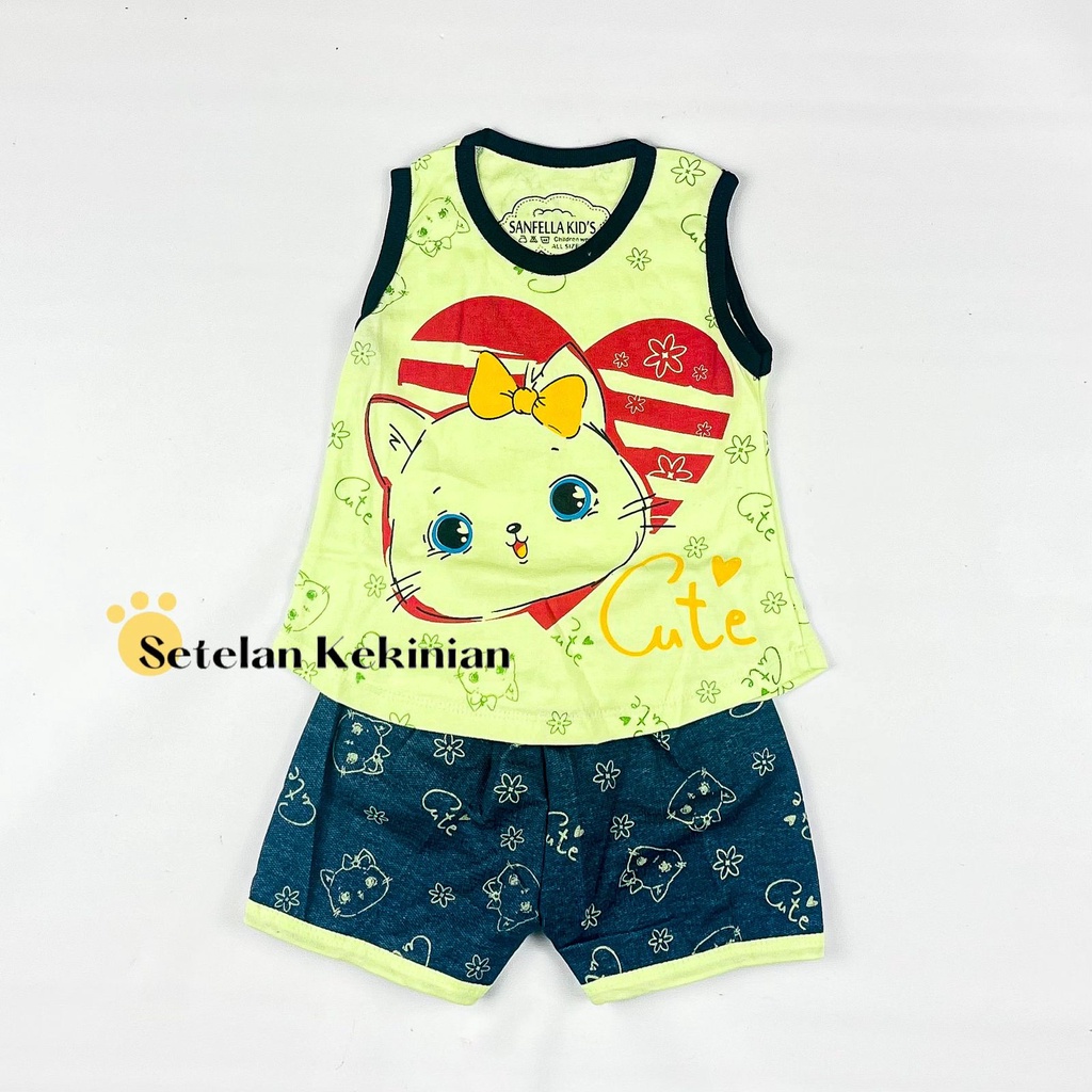 [SK] Set Baju Baby Newborn 0bln-12bln Singlet Kutung Baby Girl Setelan Anak Perempuan Lucu Trendy