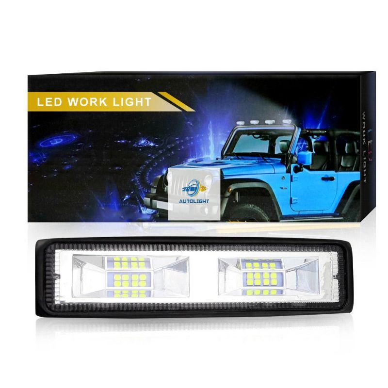 Lampu Tembak Cwl Cree 16 Mata LED 3030/36 Watt 6000K 12V Lampu Sorot Foglamp Mobil &amp;Motor Tembus