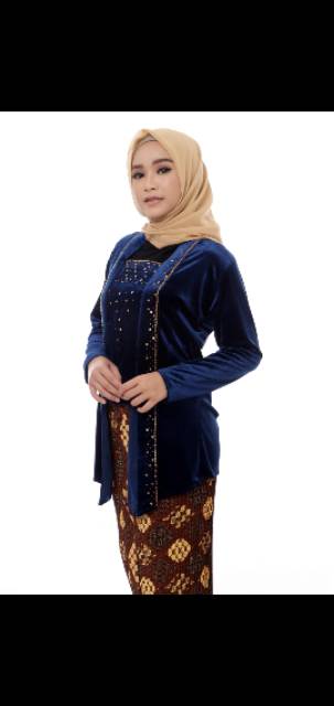 Kebaya bludru tabur L 95,xl 100,xxl 110,xxxl 115,xxxxl 120-3