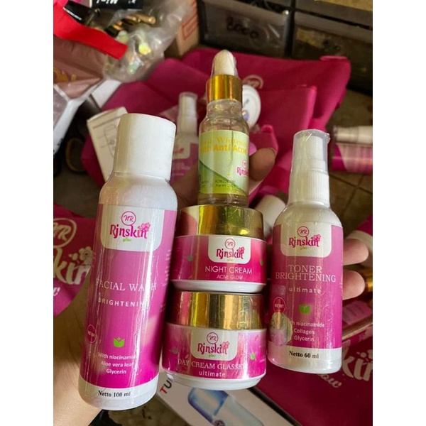 RJNSKIN /NR GLOW PAKET ACNE/JERAWAT +SERUM