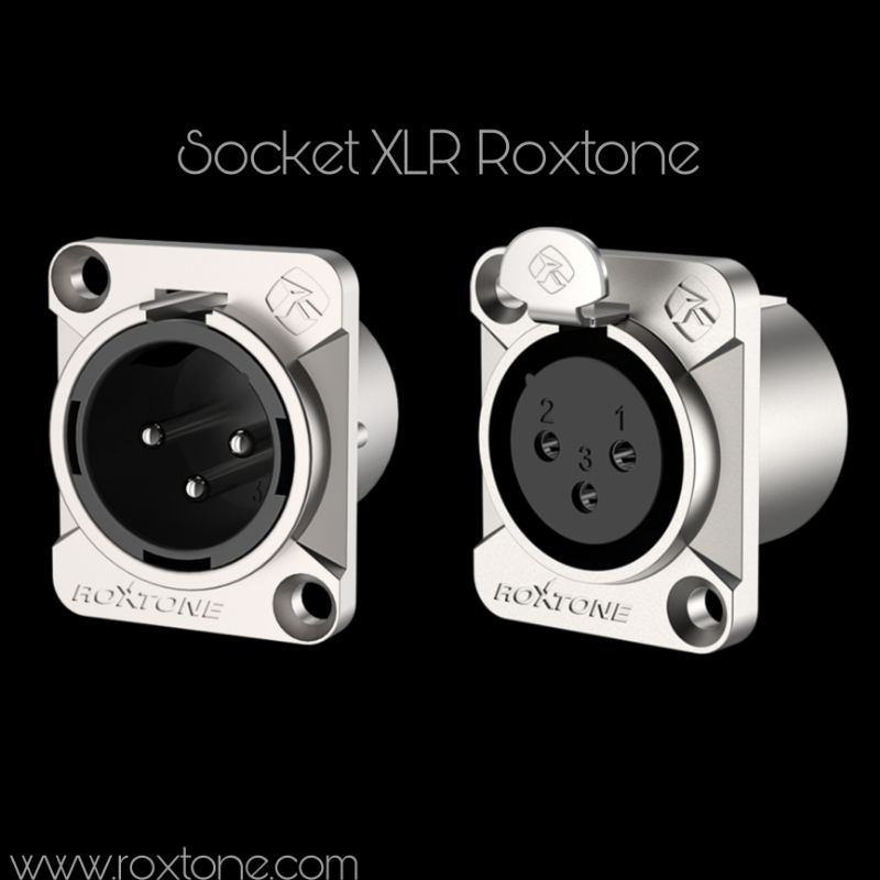 Socket Canon XLR Male Female Roxtone Soket Box