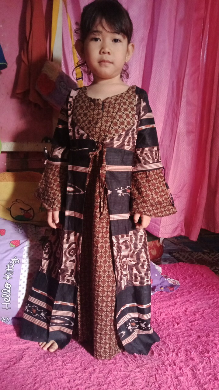 Coupel Gamis Famili Batik Keluarga ,sarimbit Ibu Ayah Dan Anak,baju Couple Batik Murah Seragam