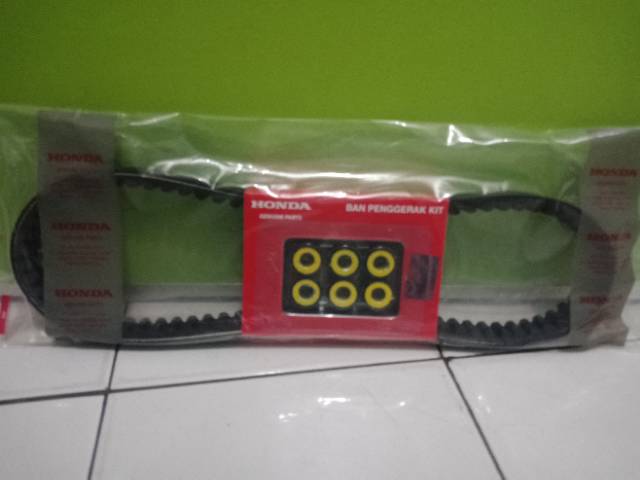 Vanbelt set kit Vario Techno 125 (KZR) ORI ASLI AHM 100%