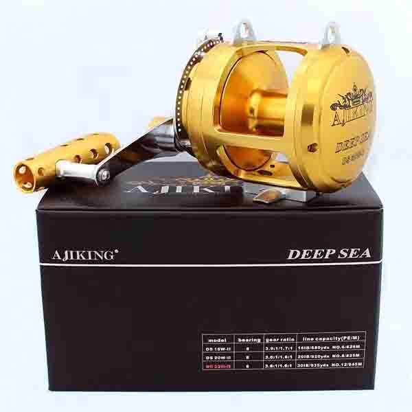 Ajiking Deep Sea DS16W-II. Trolling Reel. Right Handle