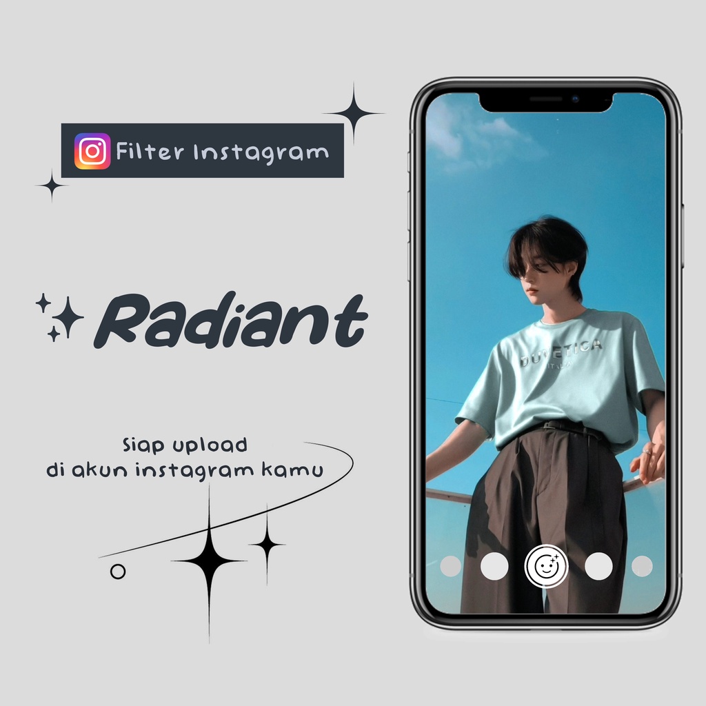 FILTER INSTAGRAM - RADIANT ( by @username kamu &amp; Nama Filter Bisa Diubah)