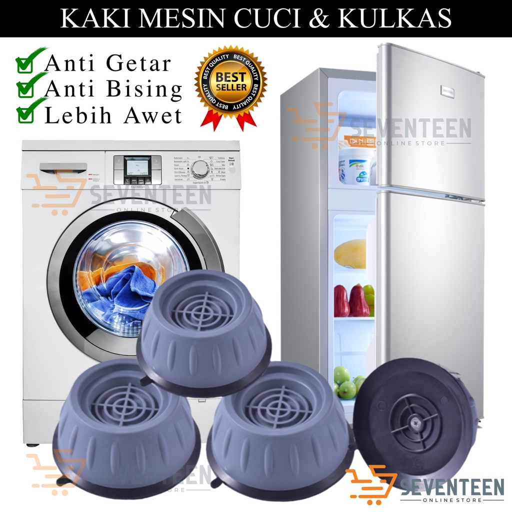 BANTALAN ALAS KAKI MESIN CUCI MULTIFUNGSI ANTI GETARAN BISING MESIN CUCI RUBBER WASHING MACHINE PAD