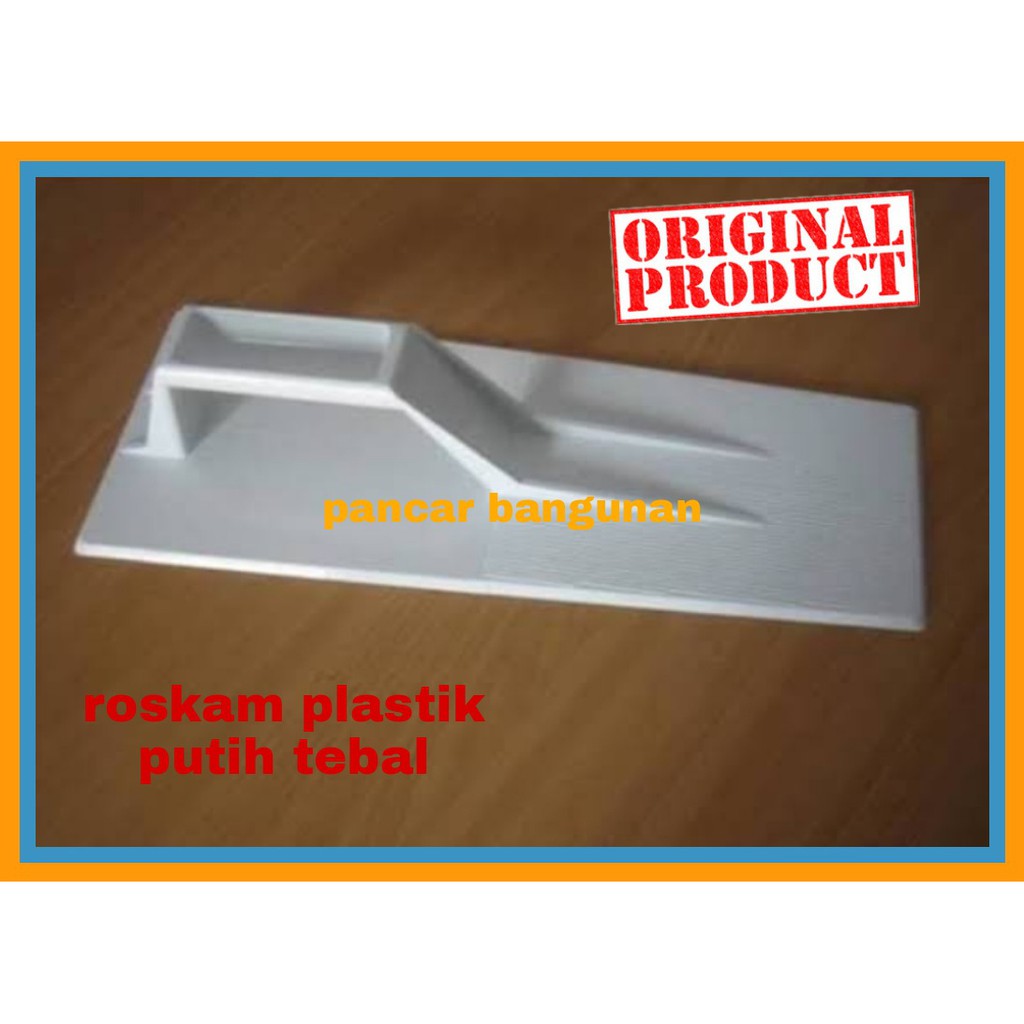 ROSKAM PLASTIK PUTIH TEBAL - GOSOKAN ACIAN SEMEN - ROSKAM PVC