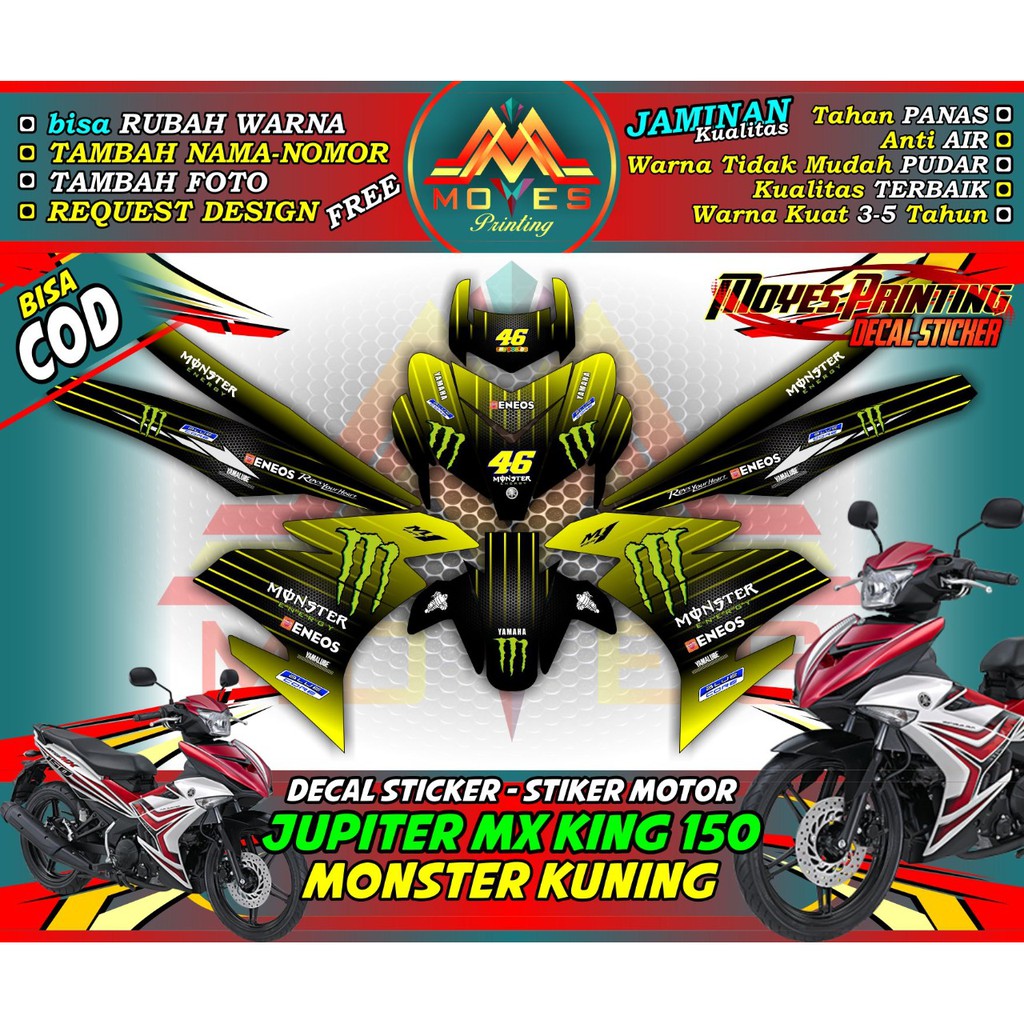 stiker motor mx king 150 full body decal stiker motor mx king 150 full bdy stiker mx king 150