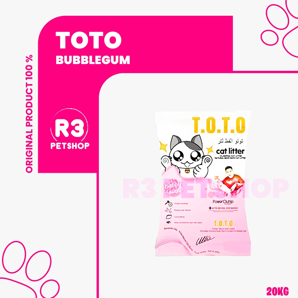 Pasir Kucing Toto 20kg All variant ( Grab gosend )