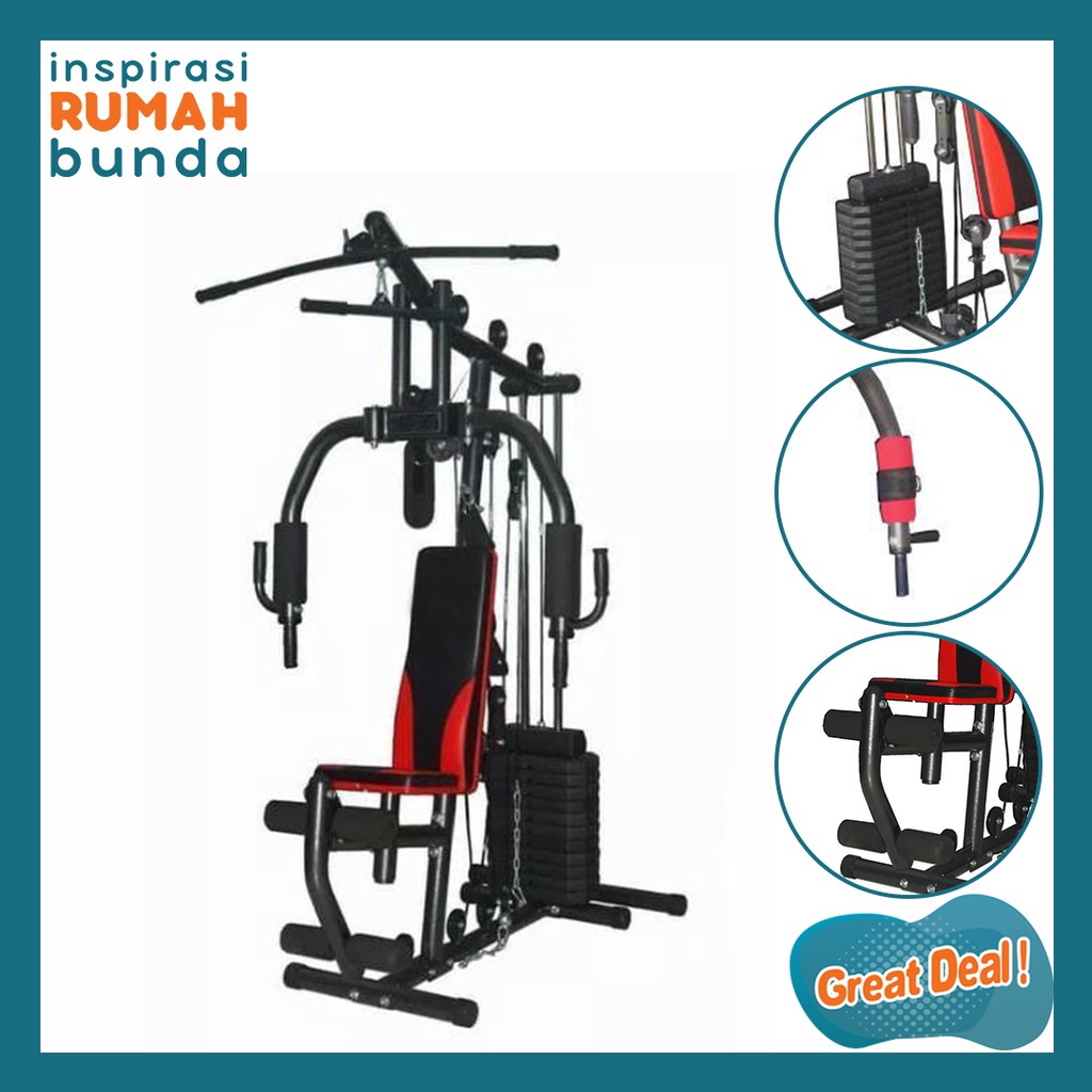 Jual Alat Fitness Home Gym 1 Sisi Alat Gym Multifungsi Homegym 1 Sisi ...