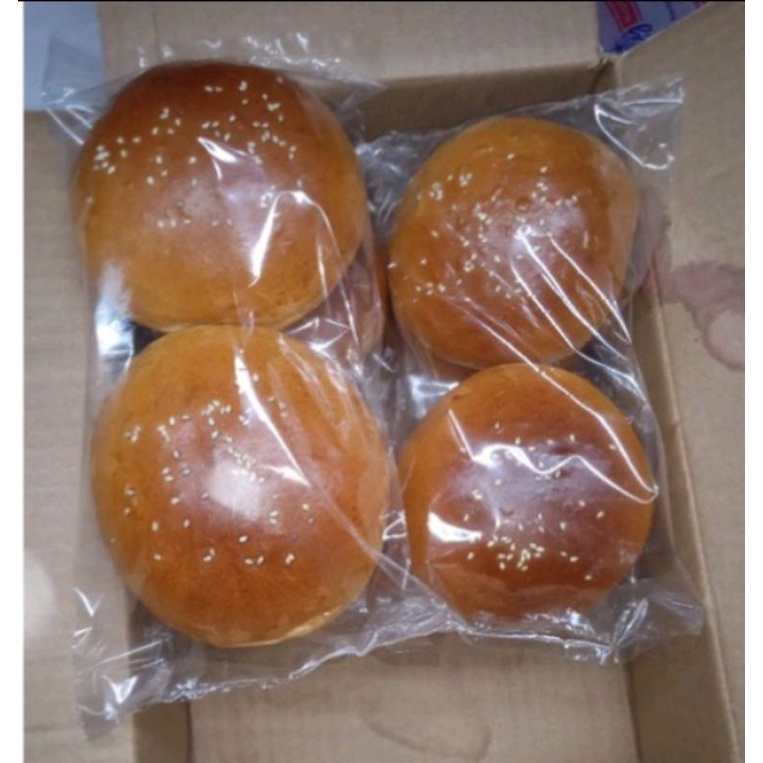 

ROTI BURGER SEKITAR 15CM ISI 4 PCS(PESAN PAGI DI KIRIM SORE)