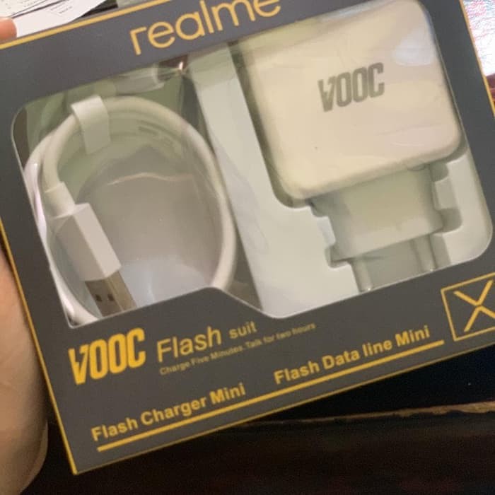 A_   CHARGER REALME ORIGINAL VOOC FLASH SUIT + KABEL DATA TYPE C/Micro USB CAS/CASAN/TC/TRAVEL CHARGER