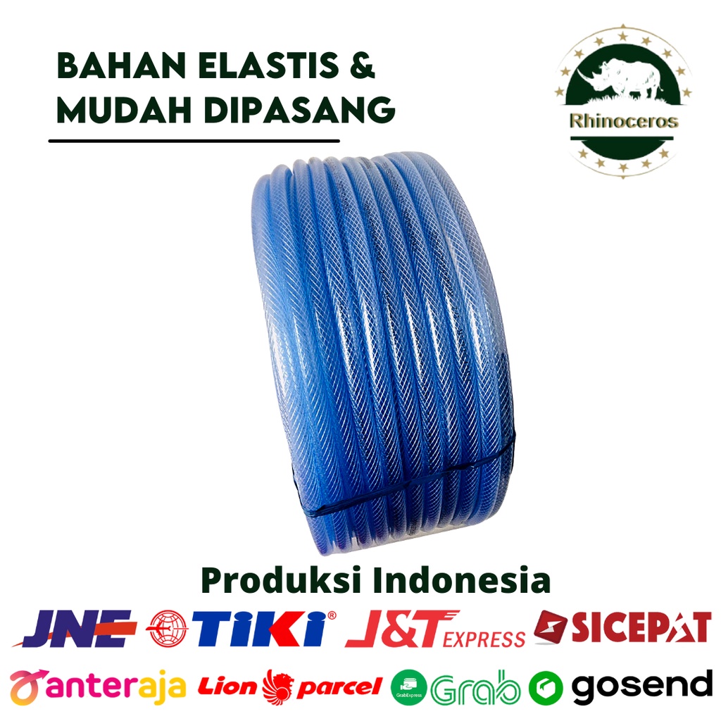 Selang Air 5/8 Benang Bening 2MM PerMeter Selang Air Taman Selang Siram Tanaman Selang Air Elastis